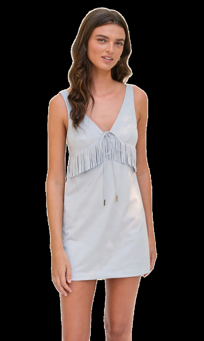 Saylor Kerri Faux Suede Mini Dress NWT